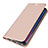 Coque Portefeuille Livre Cuir Etui Clapet L01 pour Samsung Galaxy A6s Or Rose