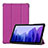 Coque Portefeuille Livre Cuir Etui Clapet L01 pour Samsung Galaxy Tab A7 4G 10.4 SM-T505 Violet