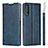 Coque Portefeuille Livre Cuir Etui Clapet L01 pour Sony Xperia 10 II Bleu