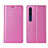 Coque Portefeuille Livre Cuir Etui Clapet L01 pour Xiaomi Mi 10 Rose