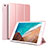 Coque Portefeuille Livre Cuir Etui Clapet L01 pour Xiaomi Mi Pad 4 Plus 10.1 Or Rose