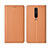 Coque Portefeuille Livre Cuir Etui Clapet L01 pour Xiaomi Poco X2 Orange