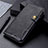 Coque Portefeuille Livre Cuir Etui Clapet L01 pour Xiaomi Redmi 9C NFC Noir