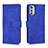 Coque Portefeuille Livre Cuir Etui Clapet L01Z pour Motorola Moto E32s Bleu