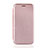 Coque Portefeuille Livre Cuir Etui Clapet L01Z pour Samsung Galaxy M21s Or Rose