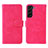 Coque Portefeuille Livre Cuir Etui Clapet L01Z pour Samsung Galaxy S23 5G Rose Rouge