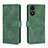 Coque Portefeuille Livre Cuir Etui Clapet L01Z pour Vivo Y02S Vert Petit