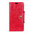Coque Portefeuille Livre Cuir Etui Clapet L02 pour Alcatel 3 Rouge