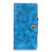 Coque Portefeuille Livre Cuir Etui Clapet L02 pour Alcatel 3L Bleu