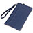 Coque Portefeuille Livre Cuir Etui Clapet L02 pour Amazon Kindle 6 inch Bleu