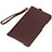 Coque Portefeuille Livre Cuir Etui Clapet L02 pour Amazon Kindle 6 inch Marron