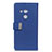 Coque Portefeuille Livre Cuir Etui Clapet L02 pour HTC U11 Eyes Bleu