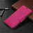Coque Portefeuille Livre Cuir Etui Clapet L02 pour Huawei Honor 9A Rose Rouge