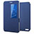 Coque Portefeuille Livre Cuir Etui Clapet L02 pour Huawei MediaPad X2 Bleu