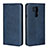 Coque Portefeuille Livre Cuir Etui Clapet L02 pour LG G7 Bleu