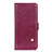 Coque Portefeuille Livre Cuir Etui Clapet L02 pour LG K92 5G Vin Rouge