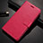 Coque Portefeuille Livre Cuir Etui Clapet L02 pour Nokia 6.1 Plus Rose Rouge
