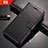 Coque Portefeuille Livre Cuir Etui Clapet L02 pour Nokia X6 Noir