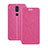 Coque Portefeuille Livre Cuir Etui Clapet L02 pour Nokia X7 Rose Rouge
