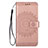 Coque Portefeuille Livre Cuir Etui Clapet L02 pour Samsung Galaxy S20 Or Rose