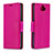 Coque Portefeuille Livre Cuir Etui Clapet L02 pour Sony Xperia XA3 Rouge