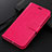 Coque Portefeuille Livre Cuir Etui Clapet L02 pour Vivo X50 Lite Rose Rouge