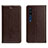 Coque Portefeuille Livre Cuir Etui Clapet L02 pour Xiaomi Mi 10 Marron