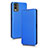 Coque Portefeuille Livre Cuir Etui Clapet L02Z pour Nokia C32 Bleu