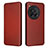 Coque Portefeuille Livre Cuir Etui Clapet L02Z pour OnePlus 12R 5G Marron Petit