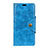 Coque Portefeuille Livre Cuir Etui Clapet L03 pour HTC U12 Life Bleu