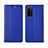 Coque Portefeuille Livre Cuir Etui Clapet L03 pour Huawei Honor 30 Lite 5G Bleu