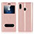 Coque Portefeuille Livre Cuir Etui Clapet L03 pour Huawei P20 Lite Or Rose