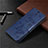 Coque Portefeuille Livre Cuir Etui Clapet L03 pour Huawei Y7p Bleu