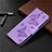 Coque Portefeuille Livre Cuir Etui Clapet L03 pour Huawei Y7p Violet