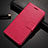 Coque Portefeuille Livre Cuir Etui Clapet L03 pour Oppo A72 Rose Rouge