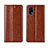 Coque Portefeuille Livre Cuir Etui Clapet L03 pour Realme X7 Pro 5G Brun Clair