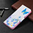 Coque Portefeuille Livre Cuir Etui Clapet L03 pour Samsung Galaxy M12 Bleu Clair
