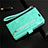Coque Portefeuille Livre Cuir Etui Clapet L03 pour Samsung Galaxy S20 Cyan