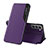 Coque Portefeuille Livre Cuir Etui Clapet L03 pour Samsung Galaxy S25 Plus 5G Violet
