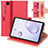 Coque Portefeuille Livre Cuir Etui Clapet L03 pour Samsung Galaxy Tab A7 Wi-Fi 10.4 SM-T500 Rouge