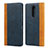 Coque Portefeuille Livre Cuir Etui Clapet L03 pour Sony Xperia 1 Bleu