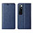 Coque Portefeuille Livre Cuir Etui Clapet L03 pour Xiaomi Mi 10 Ultra Bleu
