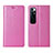 Coque Portefeuille Livre Cuir Etui Clapet L03 pour Xiaomi Mi 10 Ultra Rose