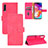 Coque Portefeuille Livre Cuir Etui Clapet L03Z pour Samsung Galaxy A70S Rose Rouge
