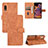 Coque Portefeuille Livre Cuir Etui Clapet L03Z pour Samsung Galaxy XCover Pro Marron