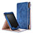 Coque Portefeuille Livre Cuir Etui Clapet L04 pour Amazon Kindle Paperwhite 6 inch Bleu