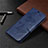 Coque Portefeuille Livre Cuir Etui Clapet L04 pour Huawei Honor 9A Bleu