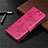 Coque Portefeuille Livre Cuir Etui Clapet L04 pour Huawei Honor 9A Rose Rouge