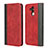 Coque Portefeuille Livre Cuir Etui Clapet L04 pour Huawei Mate 20 Lite Rouge