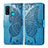Coque Portefeuille Livre Cuir Etui Clapet L04 pour Huawei P Smart (2020) Bleu Ciel